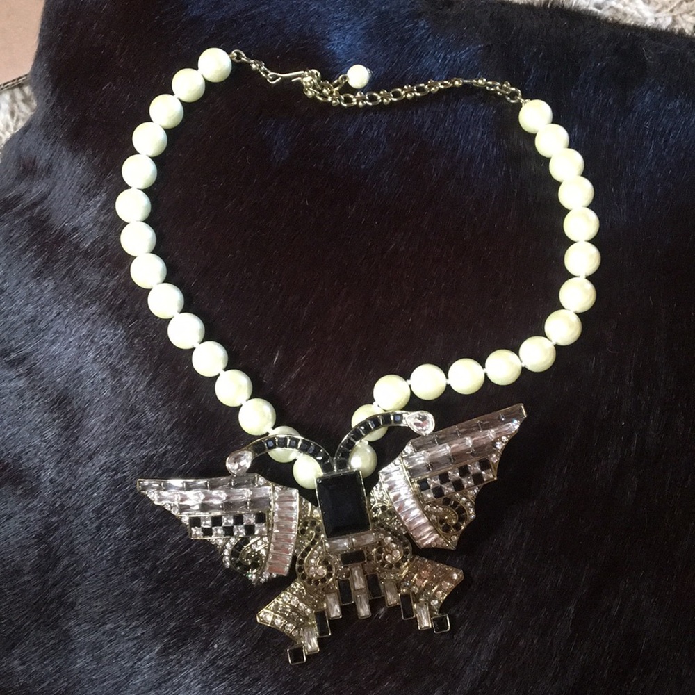 Heidi Daus statement butterfly necklace